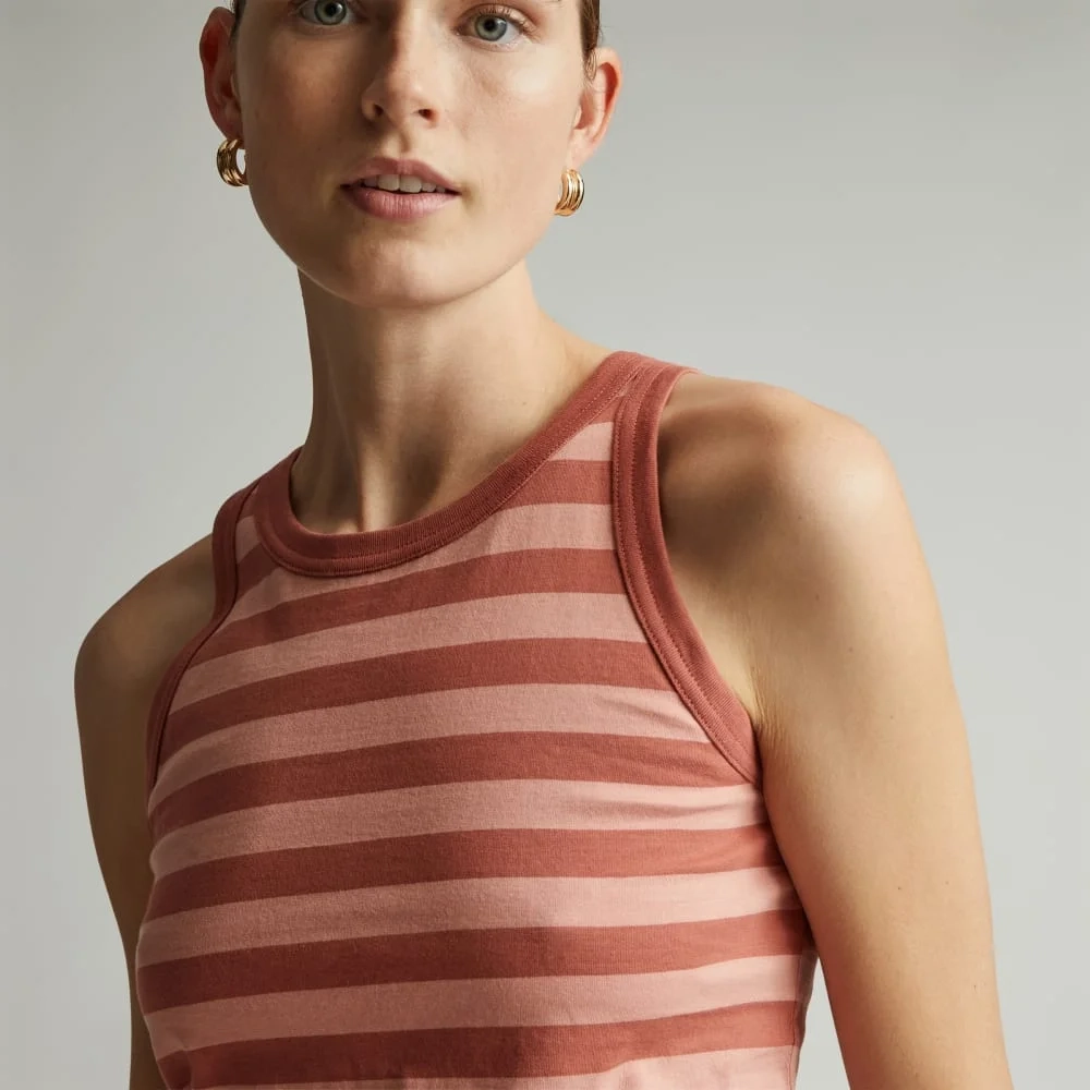 The Tank in Essential Cotton | Redwood Stripe (2)