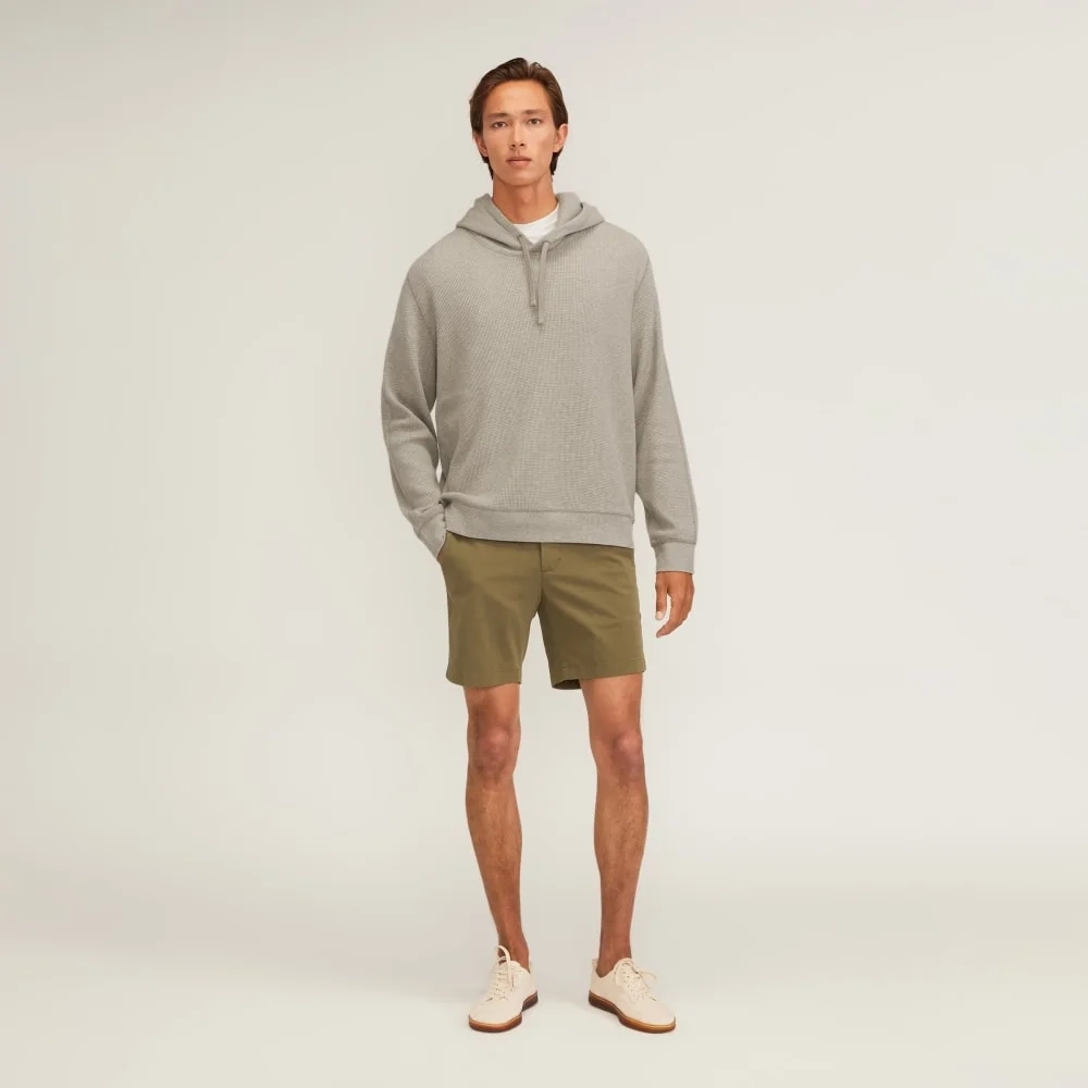 The Waffle-Knit Hoodie | Heathered Oatmeal (4)