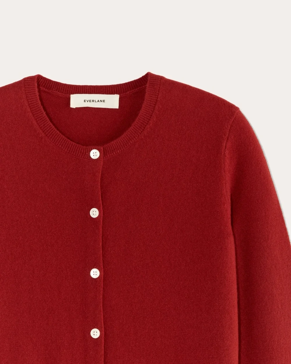 The Classic Cardigan in Cashmere | Berry Red (4)