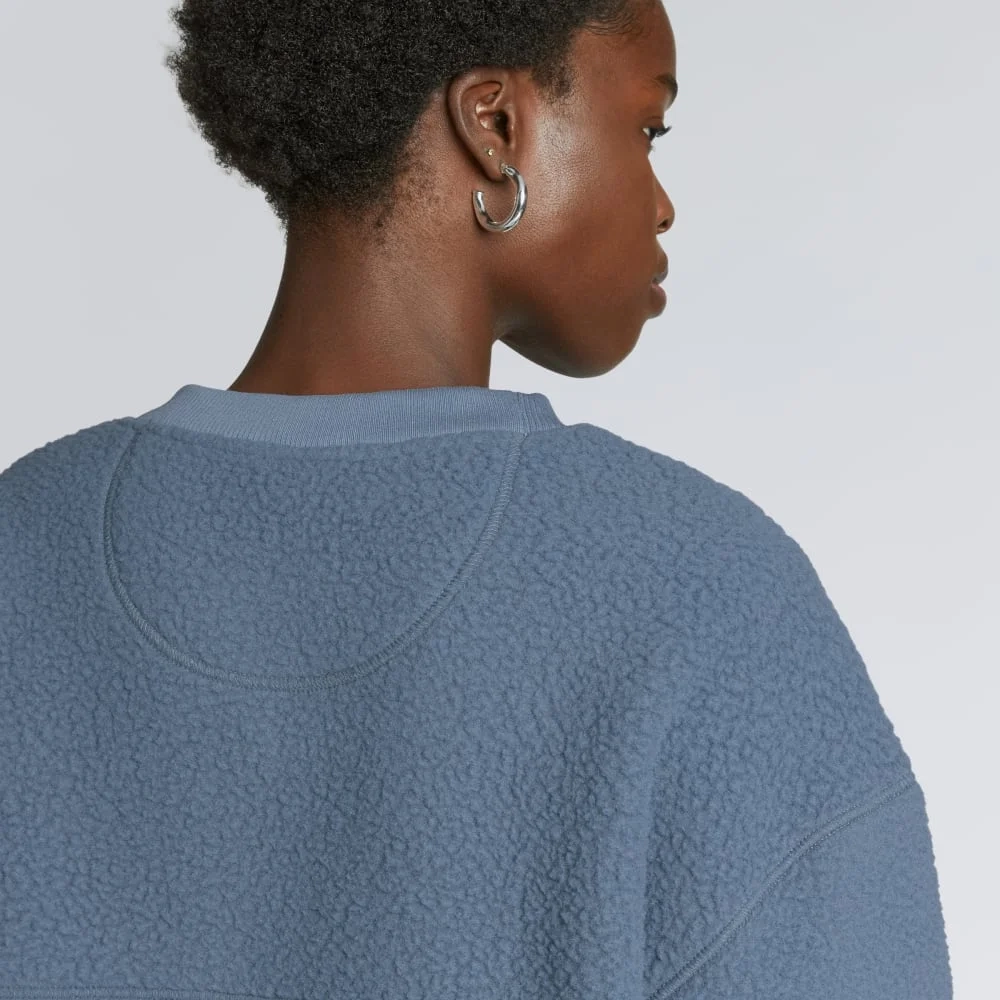 The ReNew Teddy Oversized Crew | Faded Blue (5)