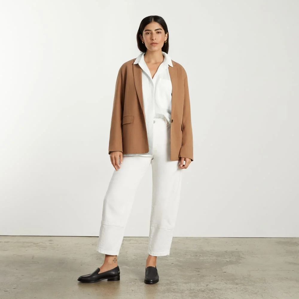 The Oversized Silky Cotton Shirt | White (4)