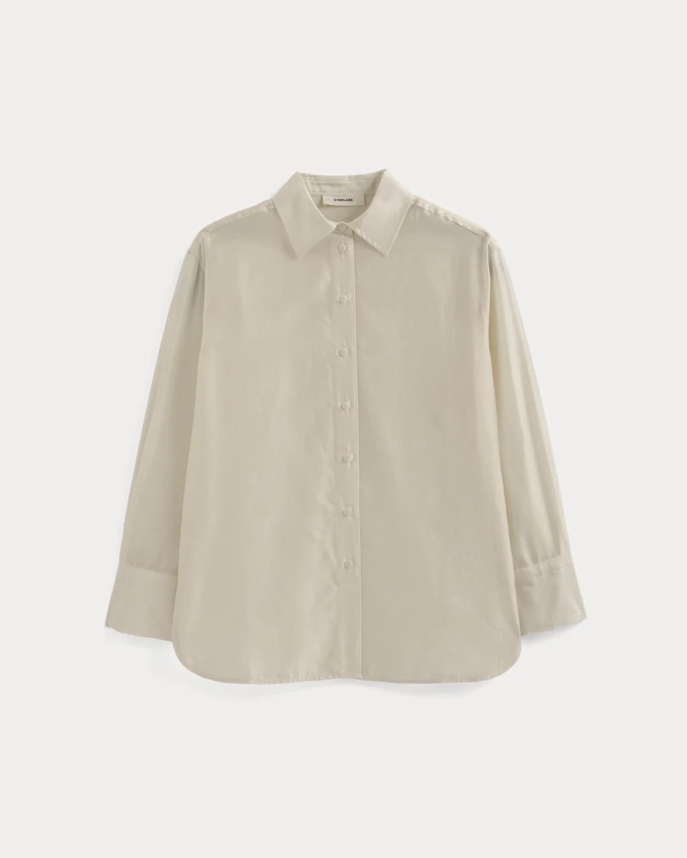Oversized Shirt in Cotton-Silk Organza | Parchment (5)