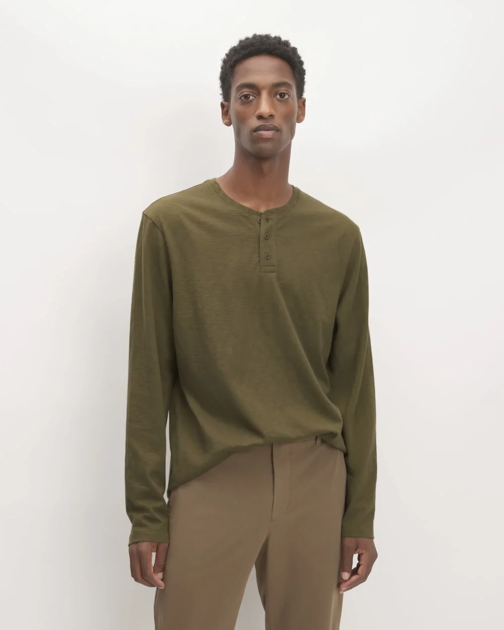 The Slub Long-Sleeve Henley | Beech
