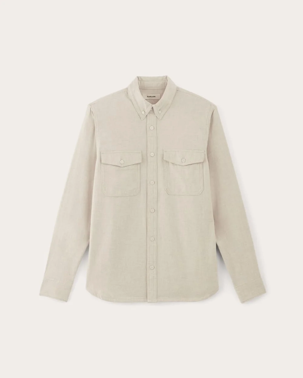 The Brushed Flannel Shirt | Heathered Oat (5)