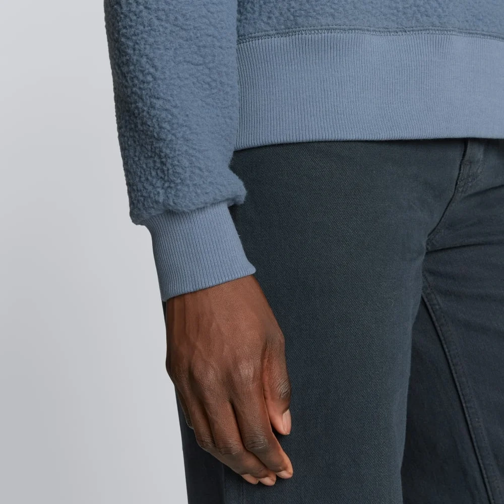 The ReNew Teddy Oversized Crew | Faded Blue (6)