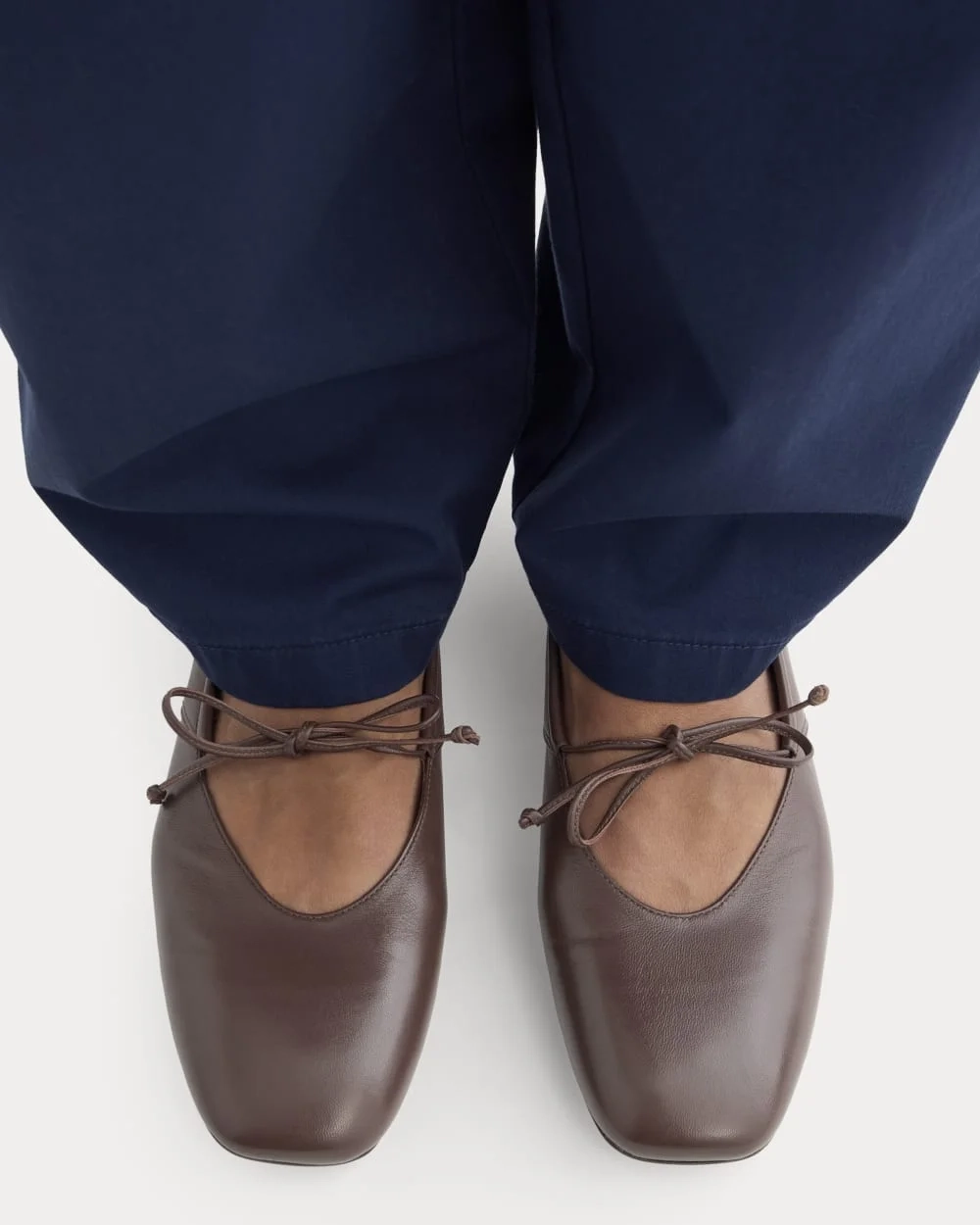 Leather Keyhole Flat | Burnt Umber (4)