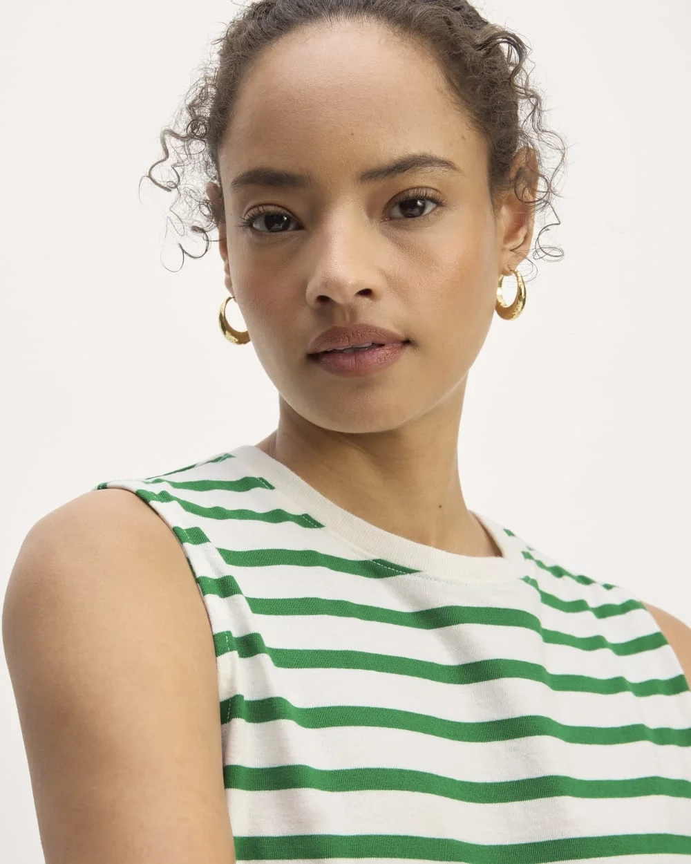 The Mariner Tank | Bone / Grass Green (2)
