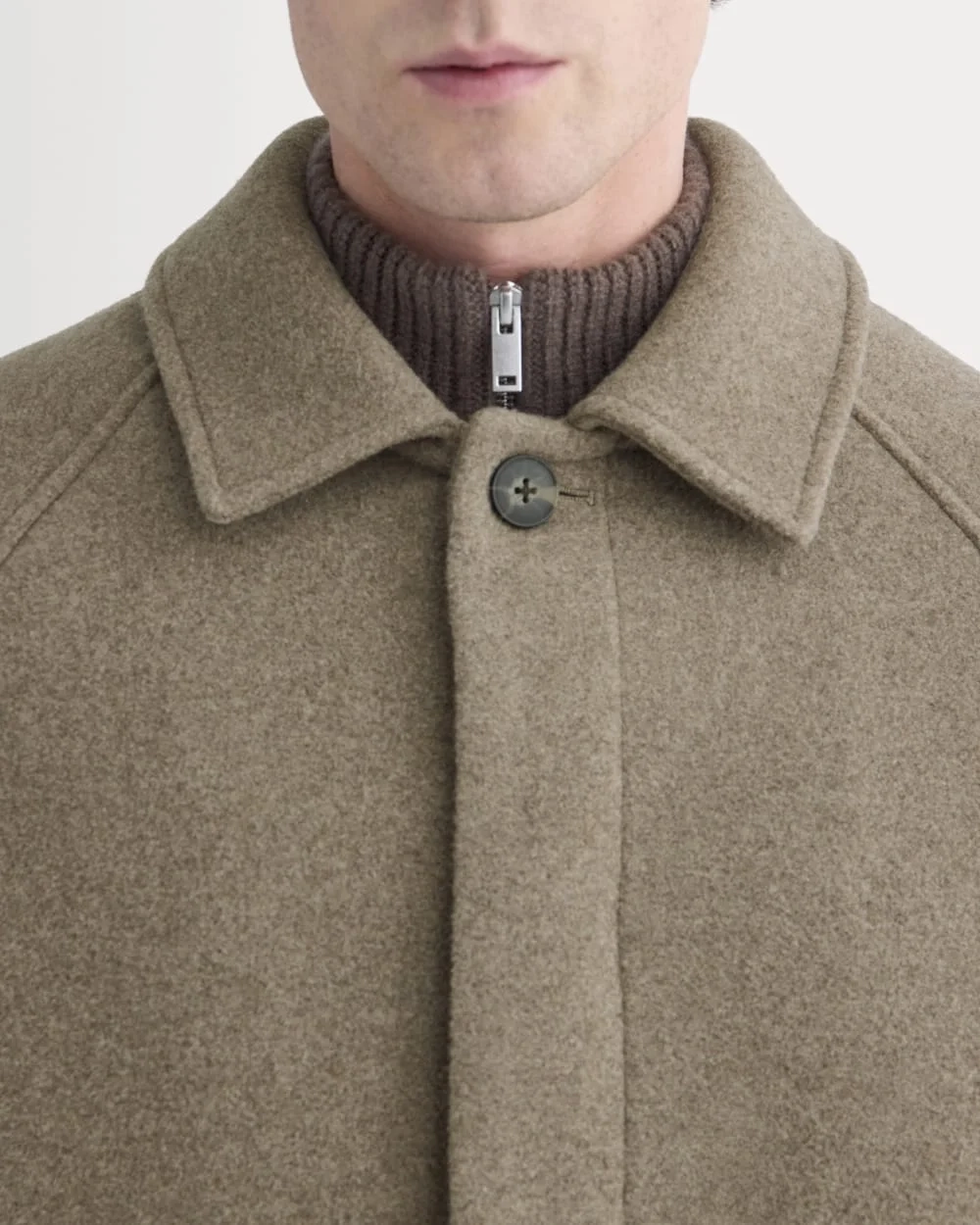 ReWool Car Coat | Heather Taupe (4)