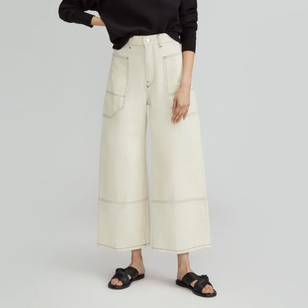 The Way-High® Gardener Cropped Jean | Ecru (4)