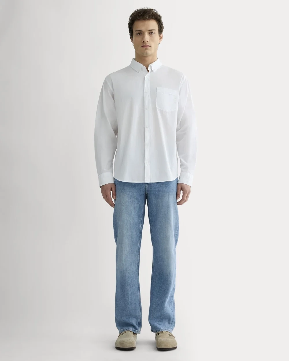 The Washed Poplin Shirt | White (2)