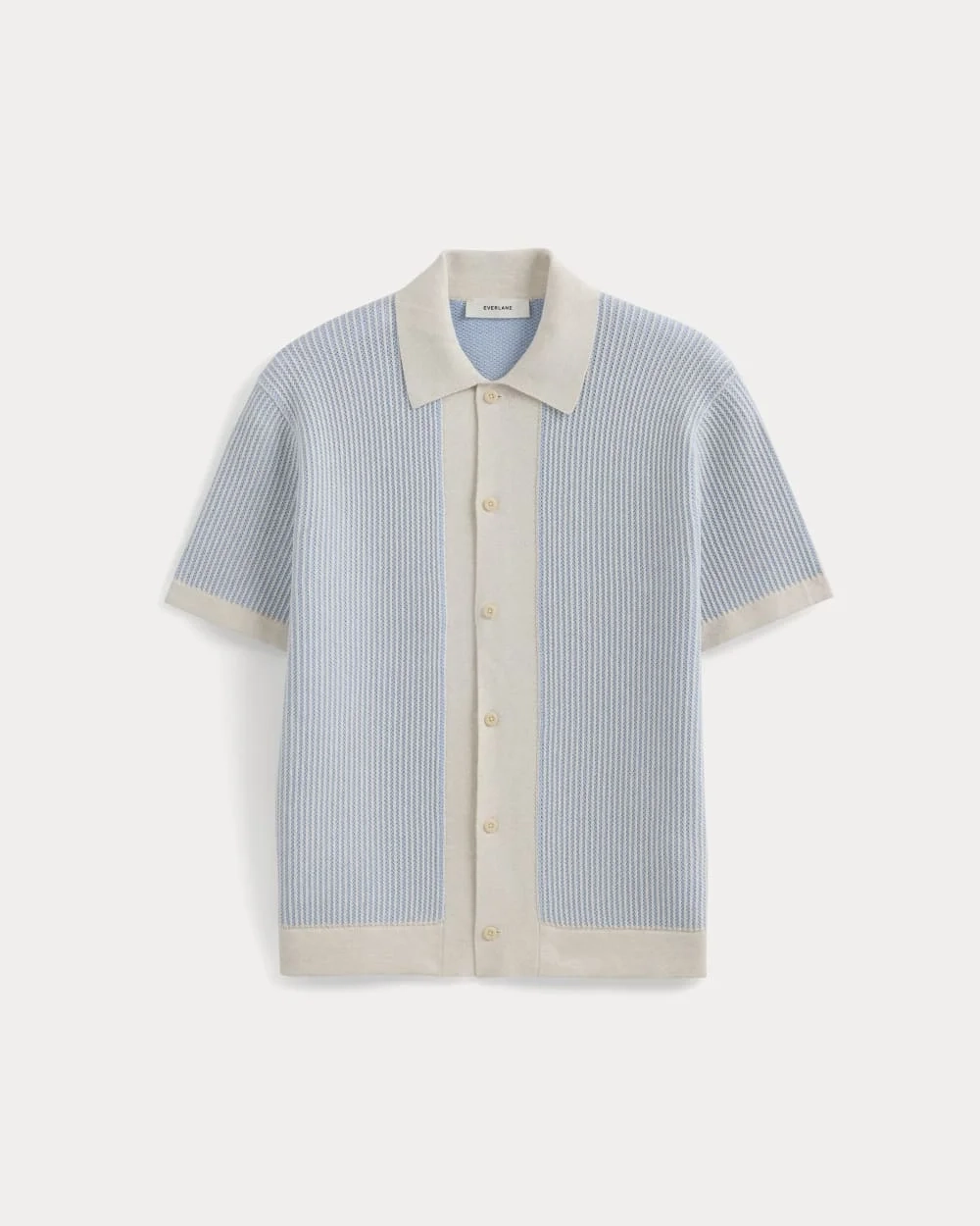 Button-Down Resort Polo | Light Heathered Oat/Open Air (6)