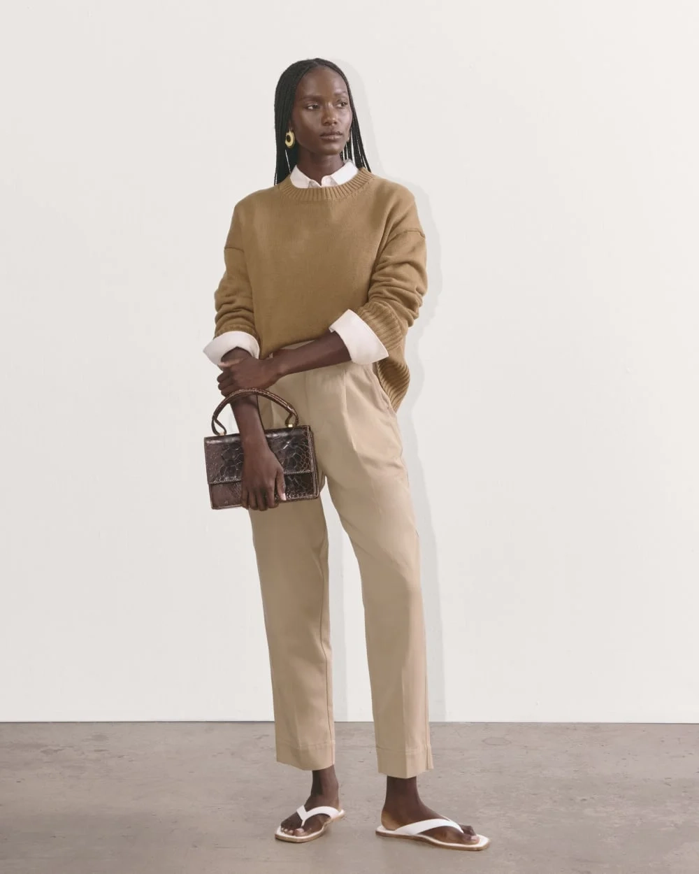 The Boxy Sweater in Everyday Cotton | Toasted Coconut (3)