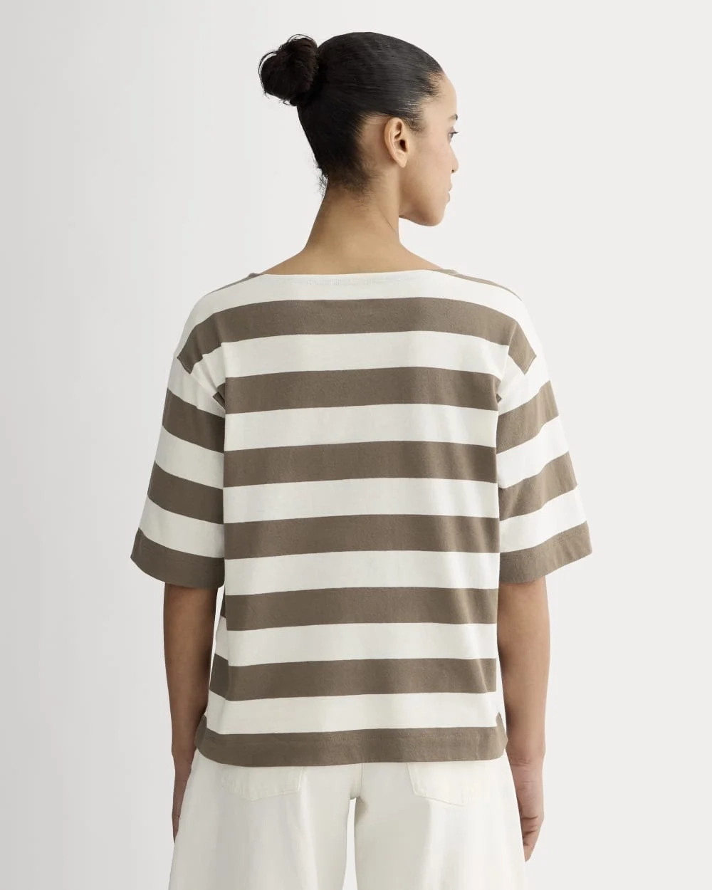 The Mariner Oversized Tee | Deep Taupe / Bone (4)