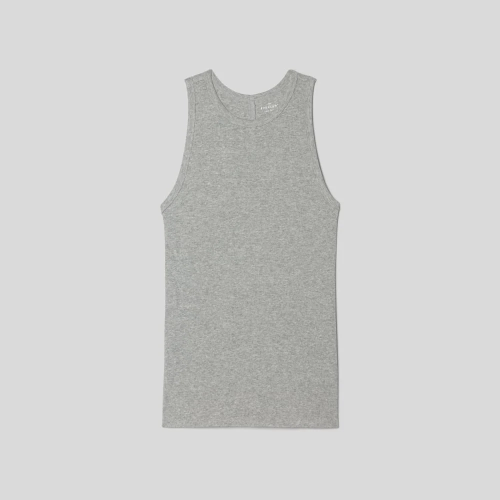 The Luxe Rib Racerback Tank | Heathered Grey (3)