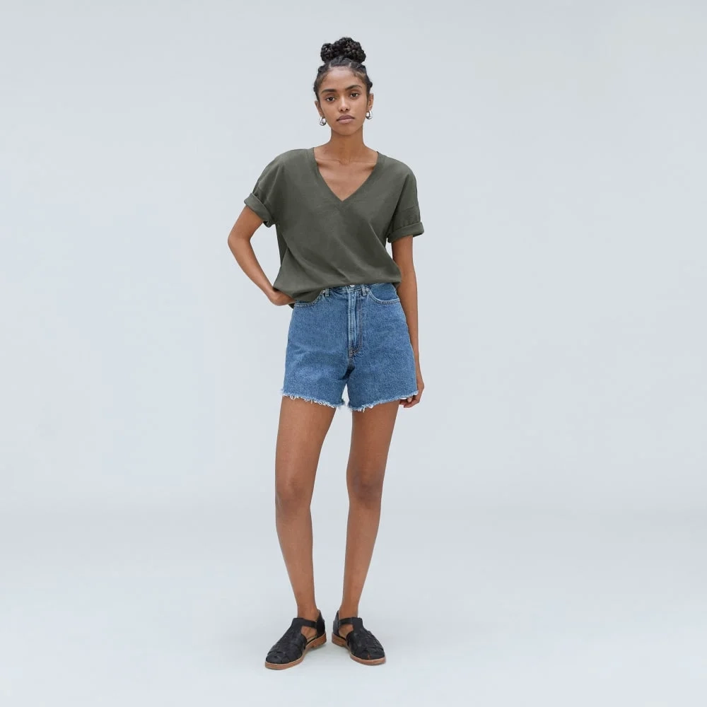 The Organic Cotton Slouchy V-Neck | Kambaba (3)