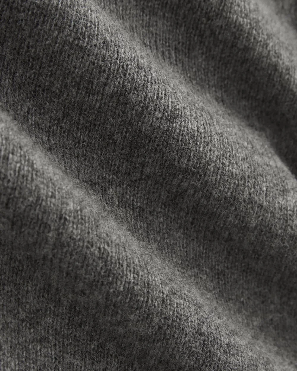 Luxe Merino Crew Cardigan | Heathered Charcoal (4)