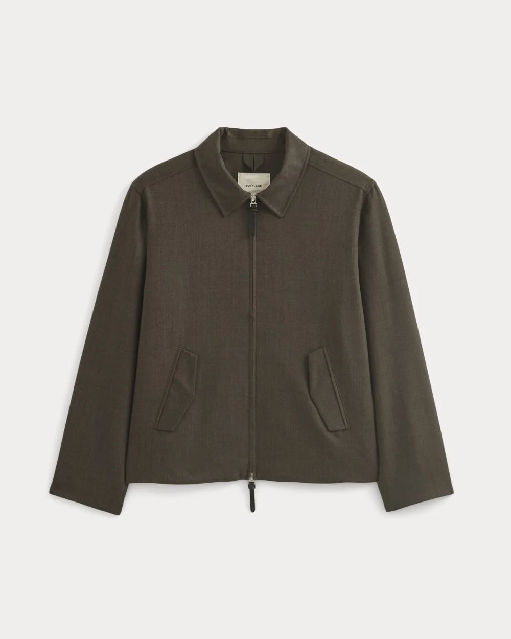 Tailored Zip Jacket | Heathered Fudge (5)