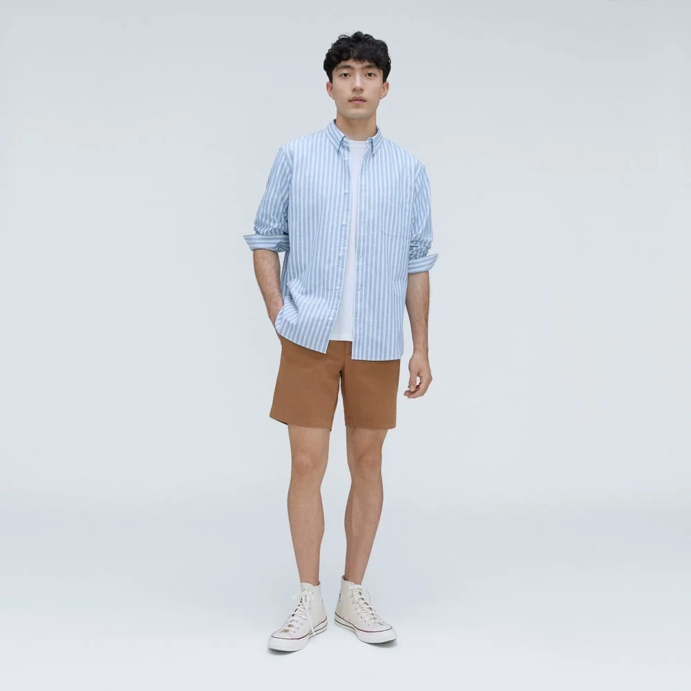 The Standard Fit Japanese Oxford Shirt | Uniform | Lapis Blue / Bright Jade / Op (2)