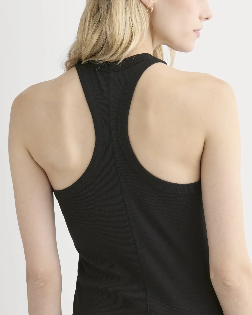 Luxe Rib Racerback Tank | Black (3)