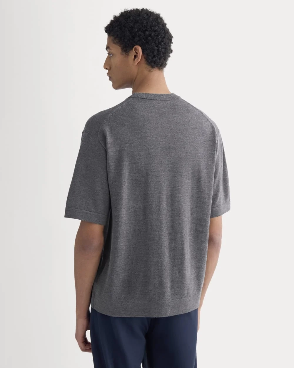 Ultrasoft Sweater Tee | Heather Mid Charcoal (3)