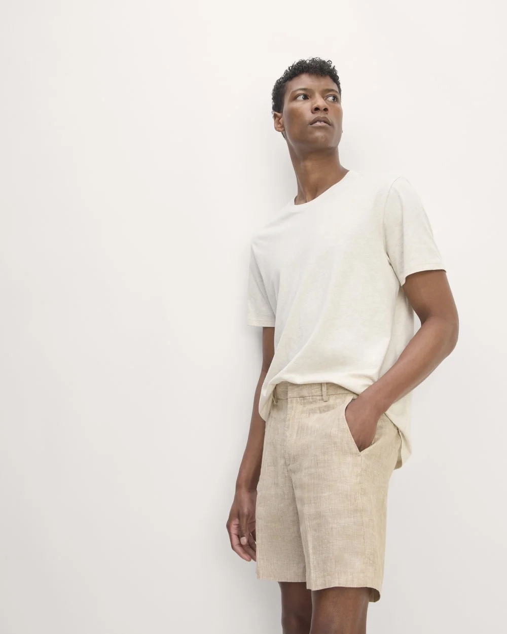 The 7" Linen Trouser Short | Cornstalk Chambray (5)