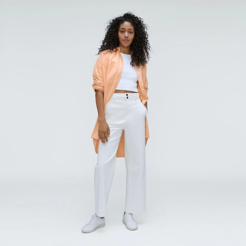 The Way Long Oxford Shirt | Apricot (5)