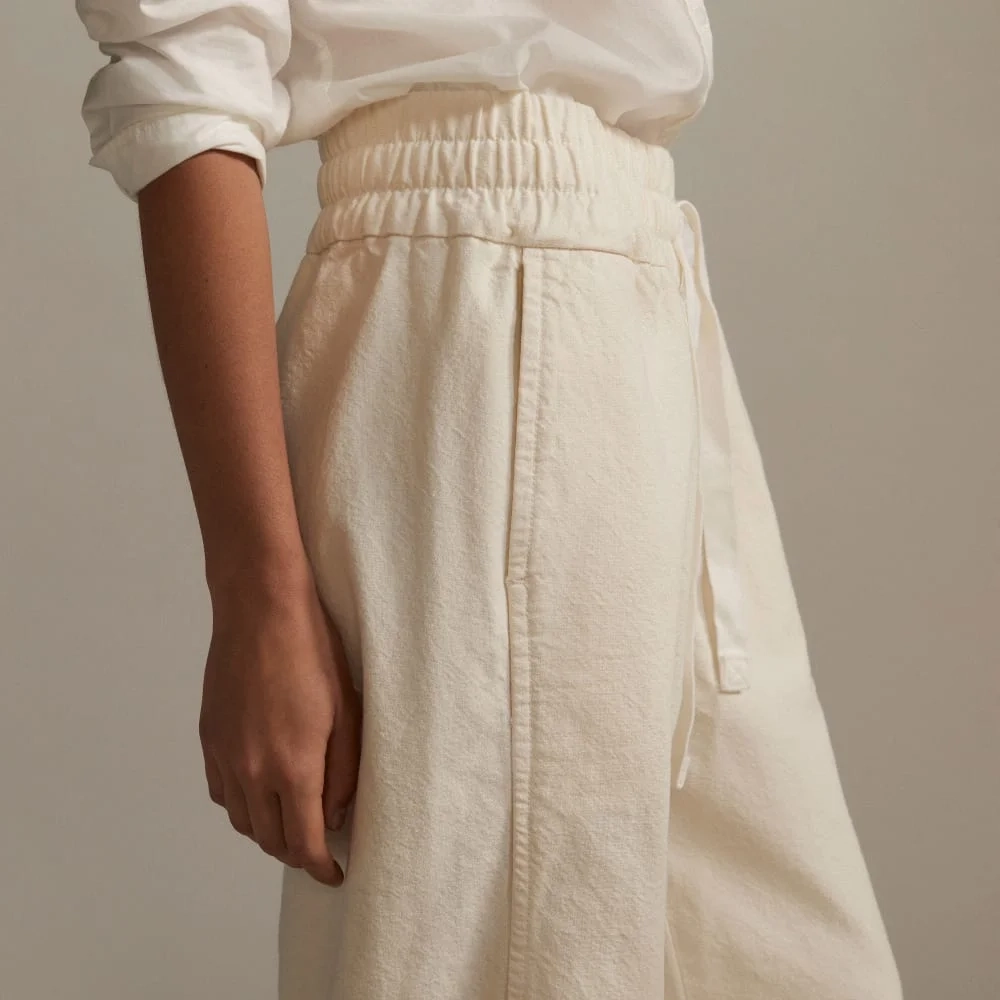 The Canvas Organic Cotton Pull-On Pant | Bone (3)