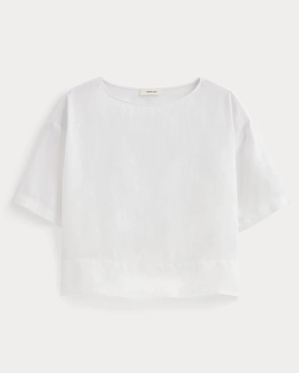 The Boatneck Top in Linen | White (5)