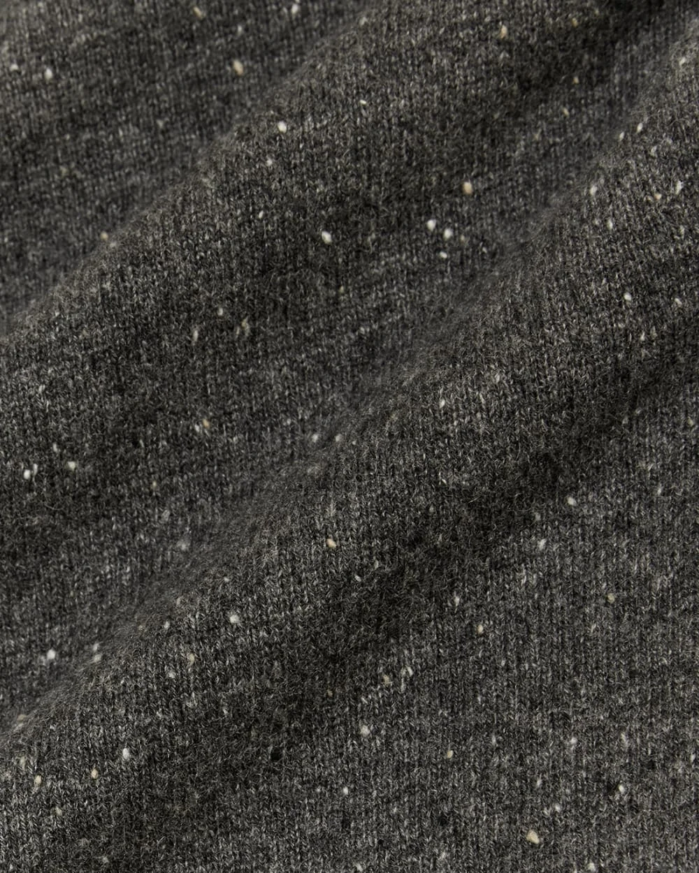 The Cashmere V-Neck Sweater | Grey Donegal (3)