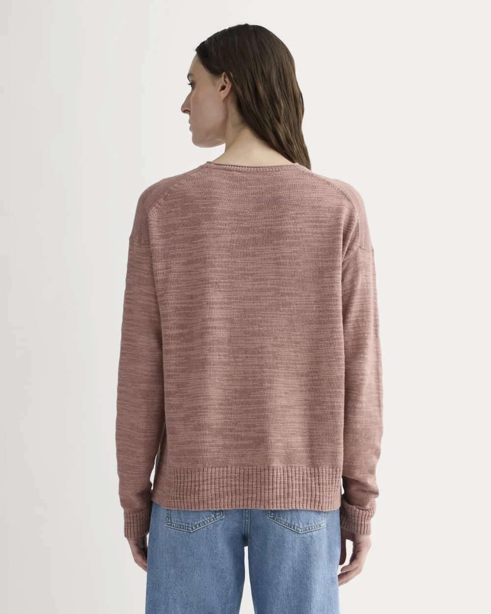 The Slouch Sweater in Cotton Linen | Rose Dusk (2)