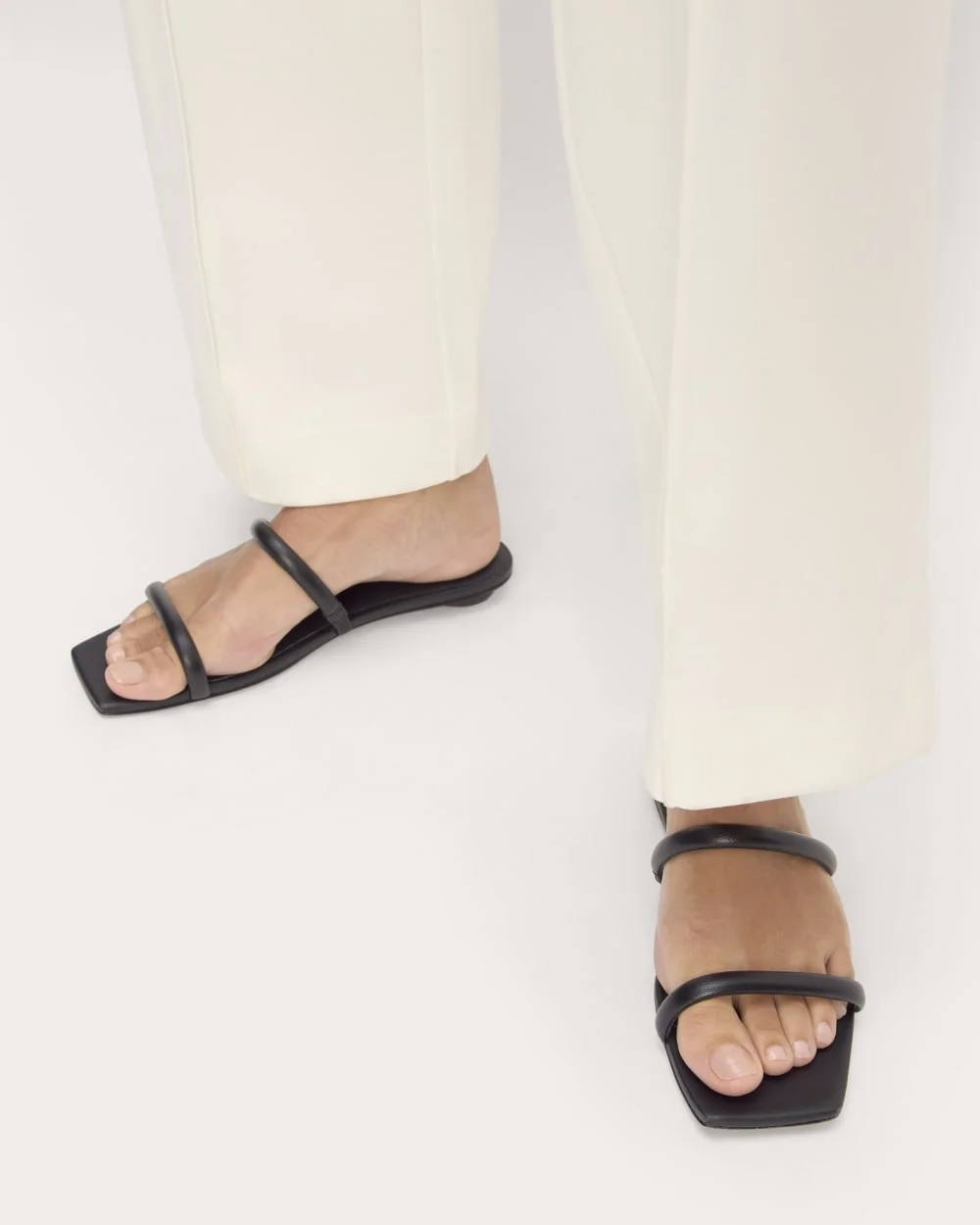 The Double Strap Sandal | Black (3)