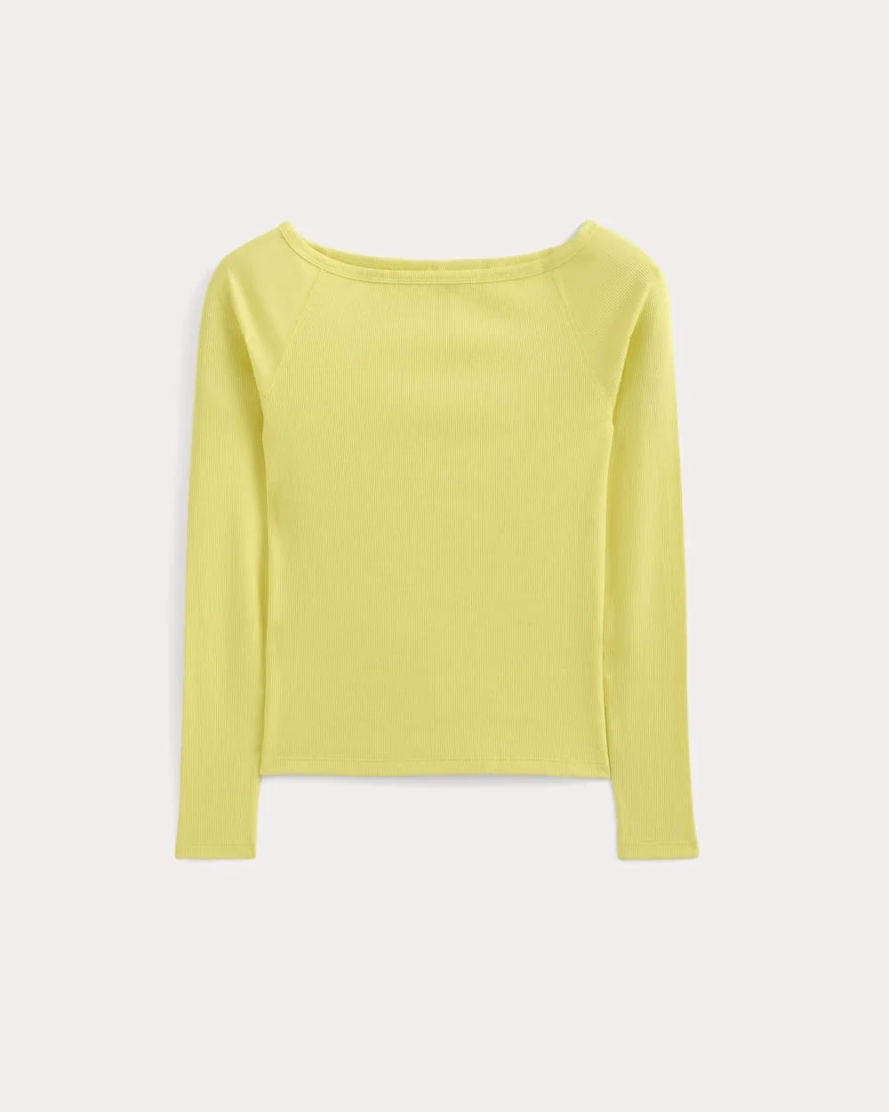 Luxe Rib Boatneck Top | Celandine (4)