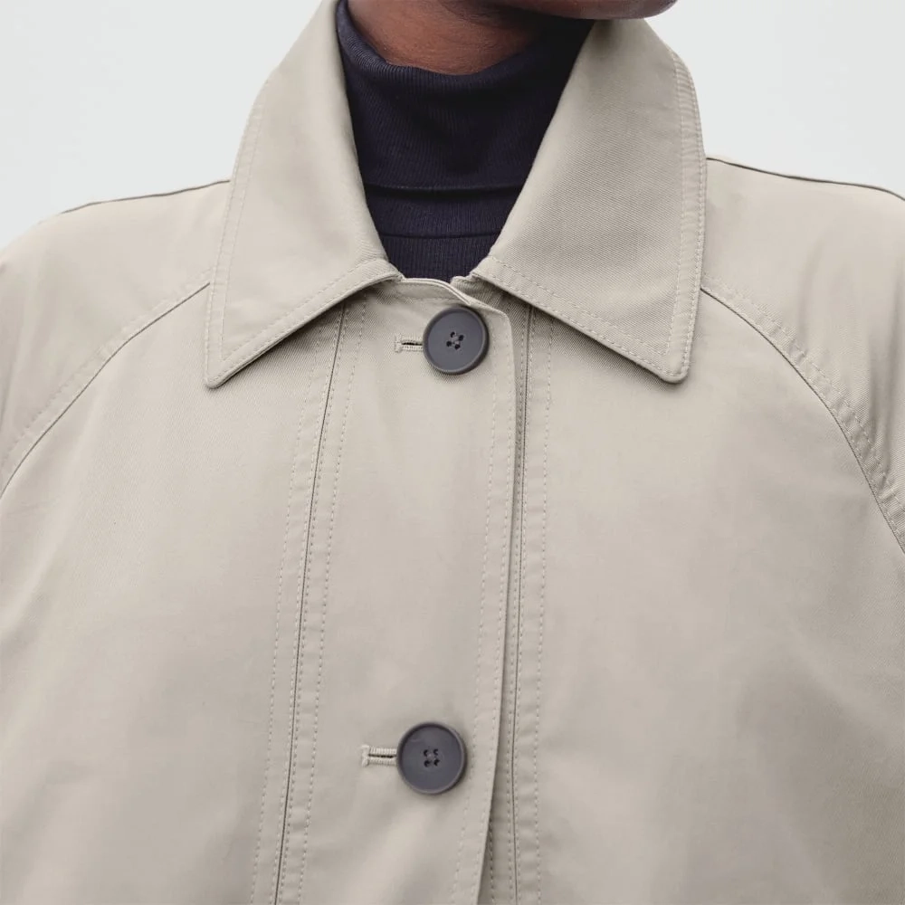 The Long Mac Coat | Stone (5)