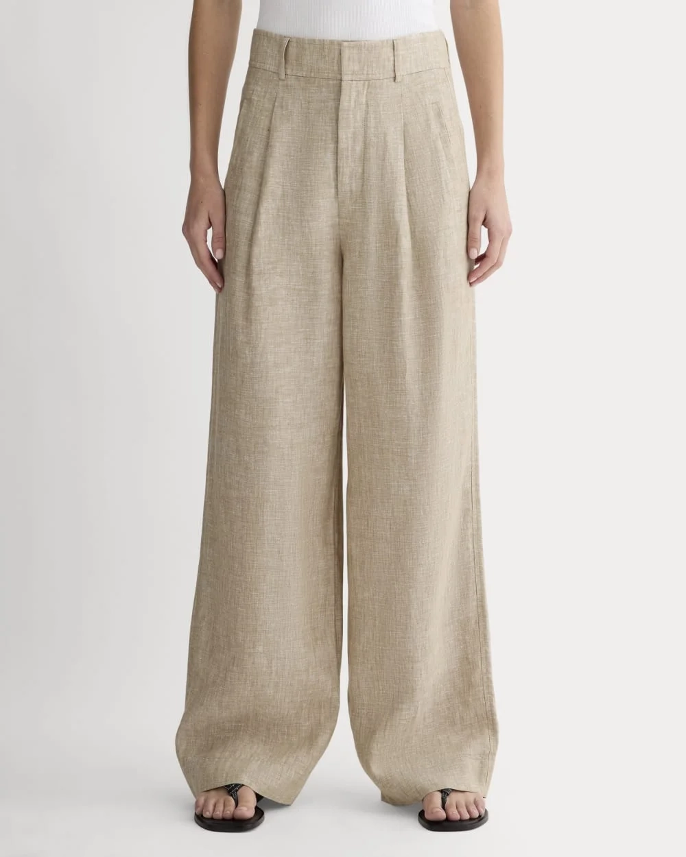 The Linen Way-High® Drape Pant  | Cornstalk Chambray (5)
