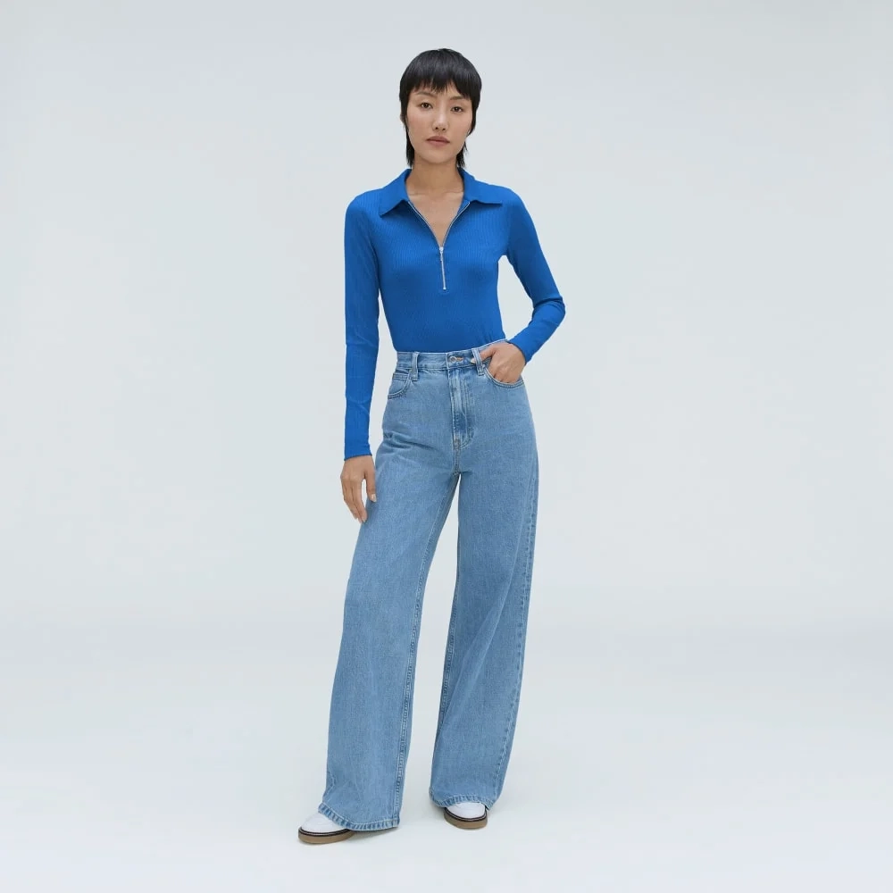 The Super-Soft Zip Polo | Lapis Blue (3)