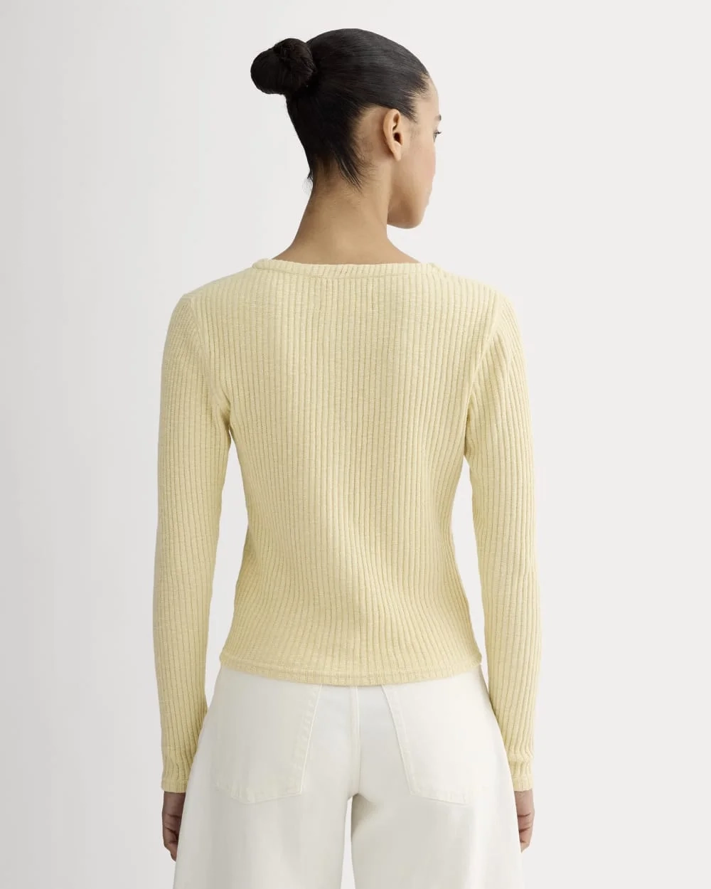 The Cozy Rib Cardigan | Banana Crepe (5)