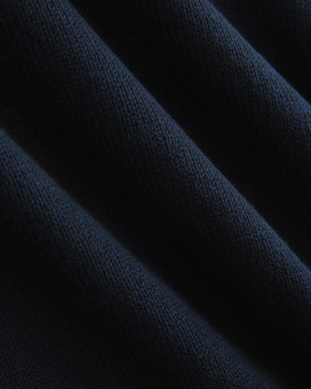 Relaxed V-Neck Sweater in Everyday Cotton | Deep Navy (4)