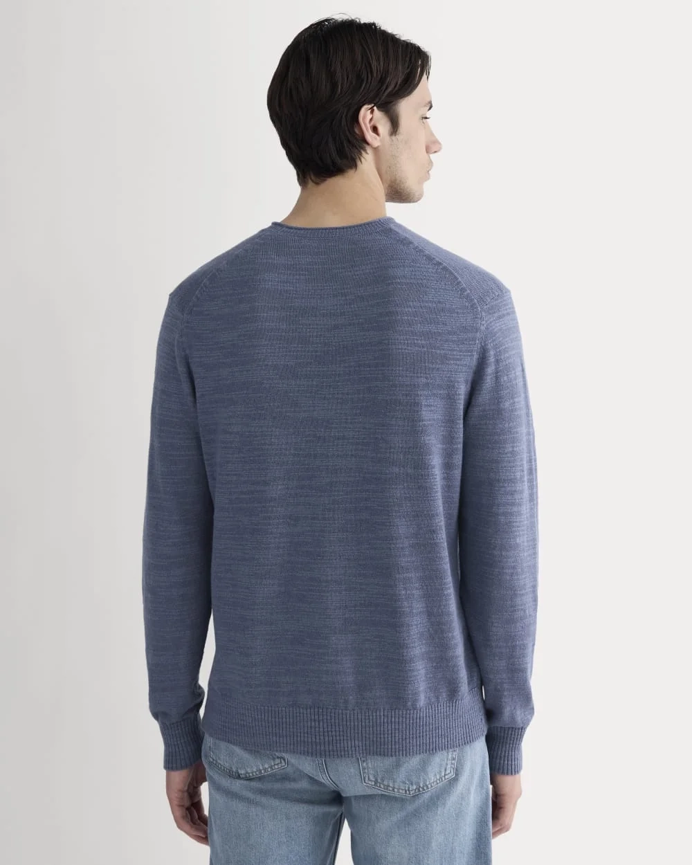 The Cotton Linen Pullover | Indigo (4)
