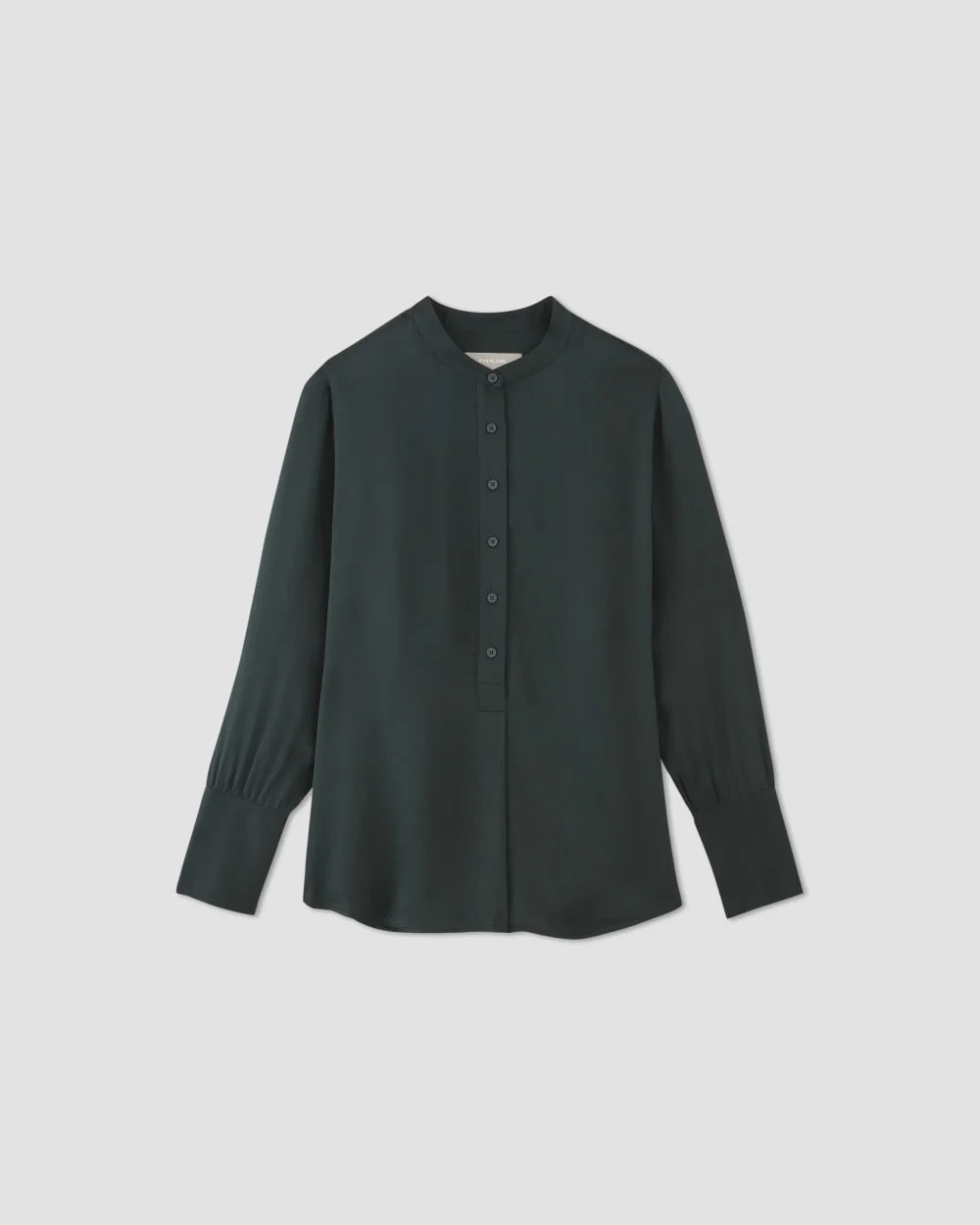 The Hammered Satin Popover Shirt | Scarab (4)