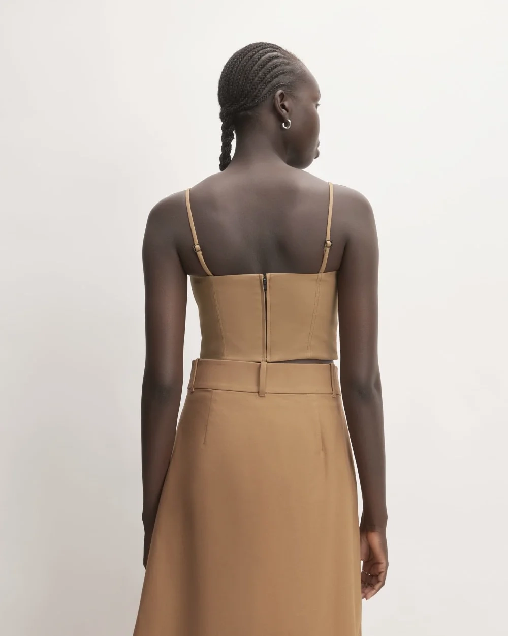 The Structured Cotton Bustier | Toasted Coconut (5)