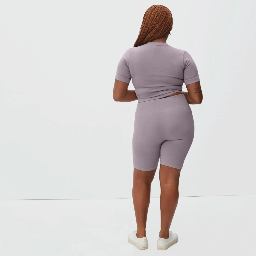 The Seamless Bike Short | Dusty Lavender (2)