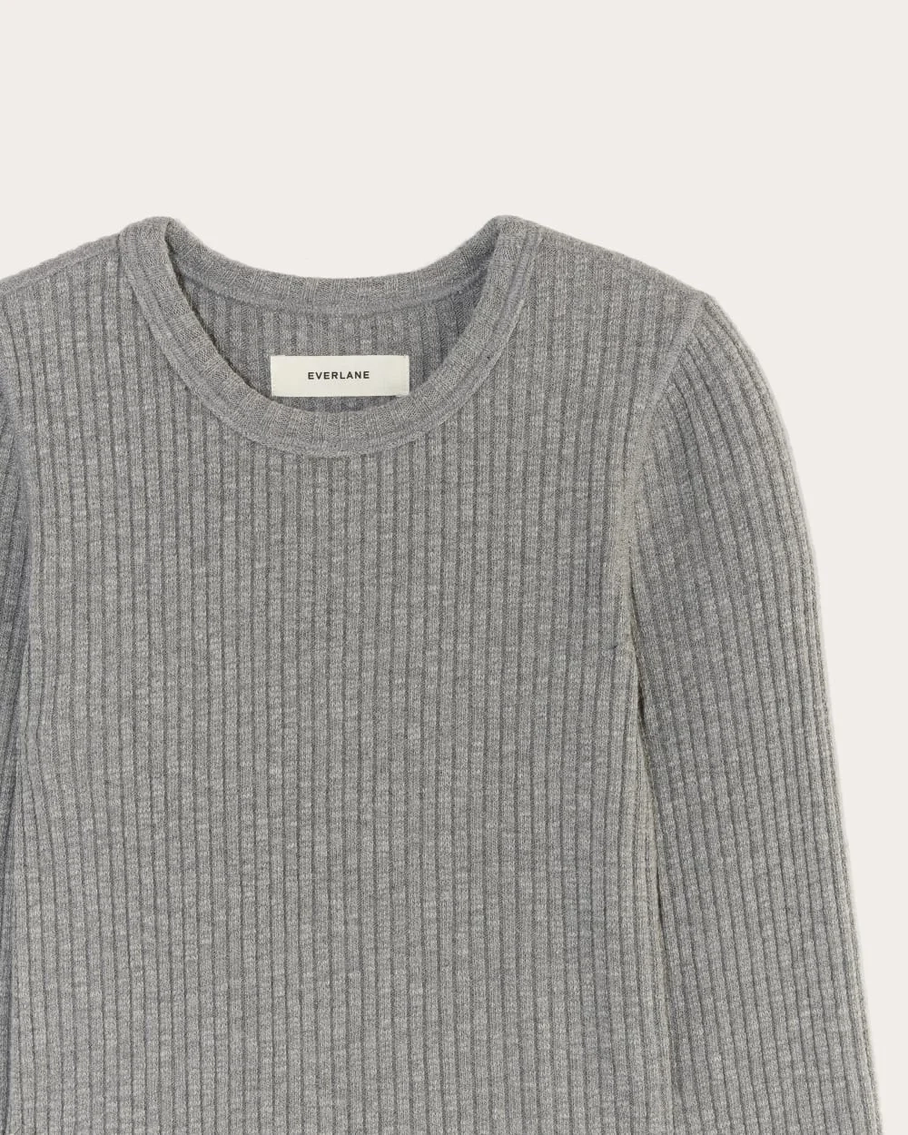 The Cozy Rib Long-Sleeve Tee | Mid Heather Grey (4)