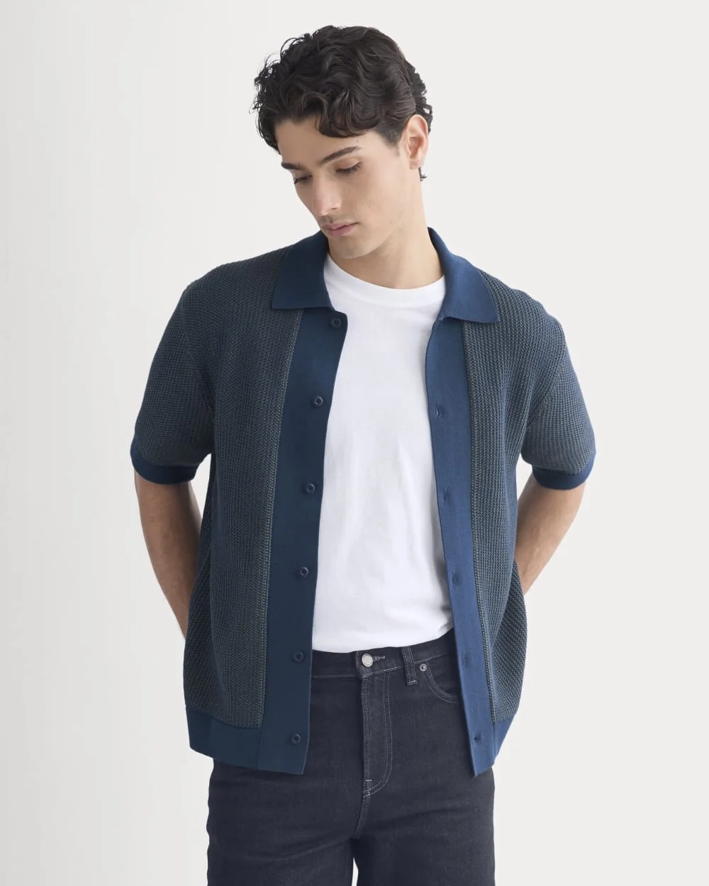 Button-Down Resort Polo | Midnight Navy/Kalamata (5)
