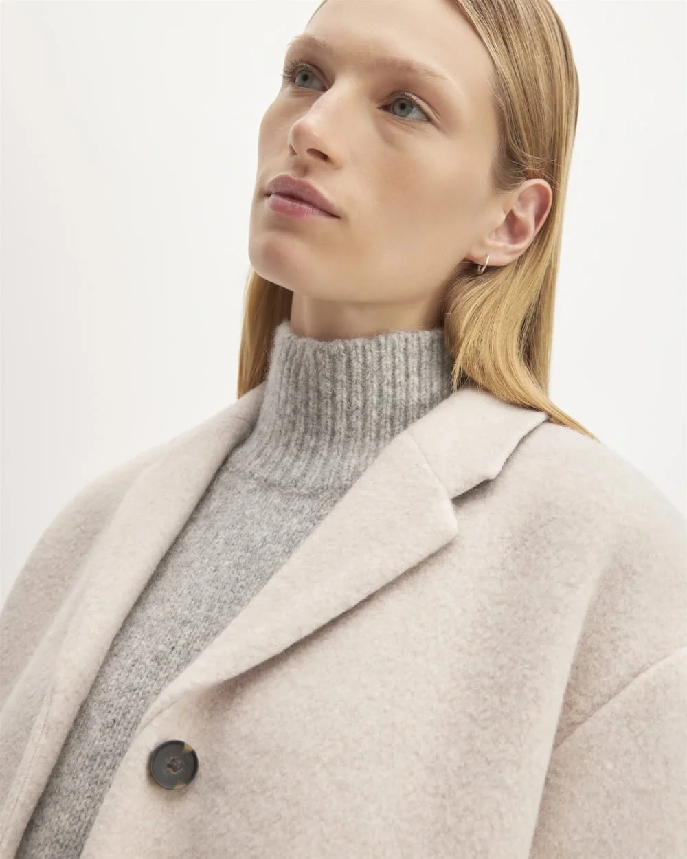 The Italian ReWool® Cocoon Coat | Oat (3)
