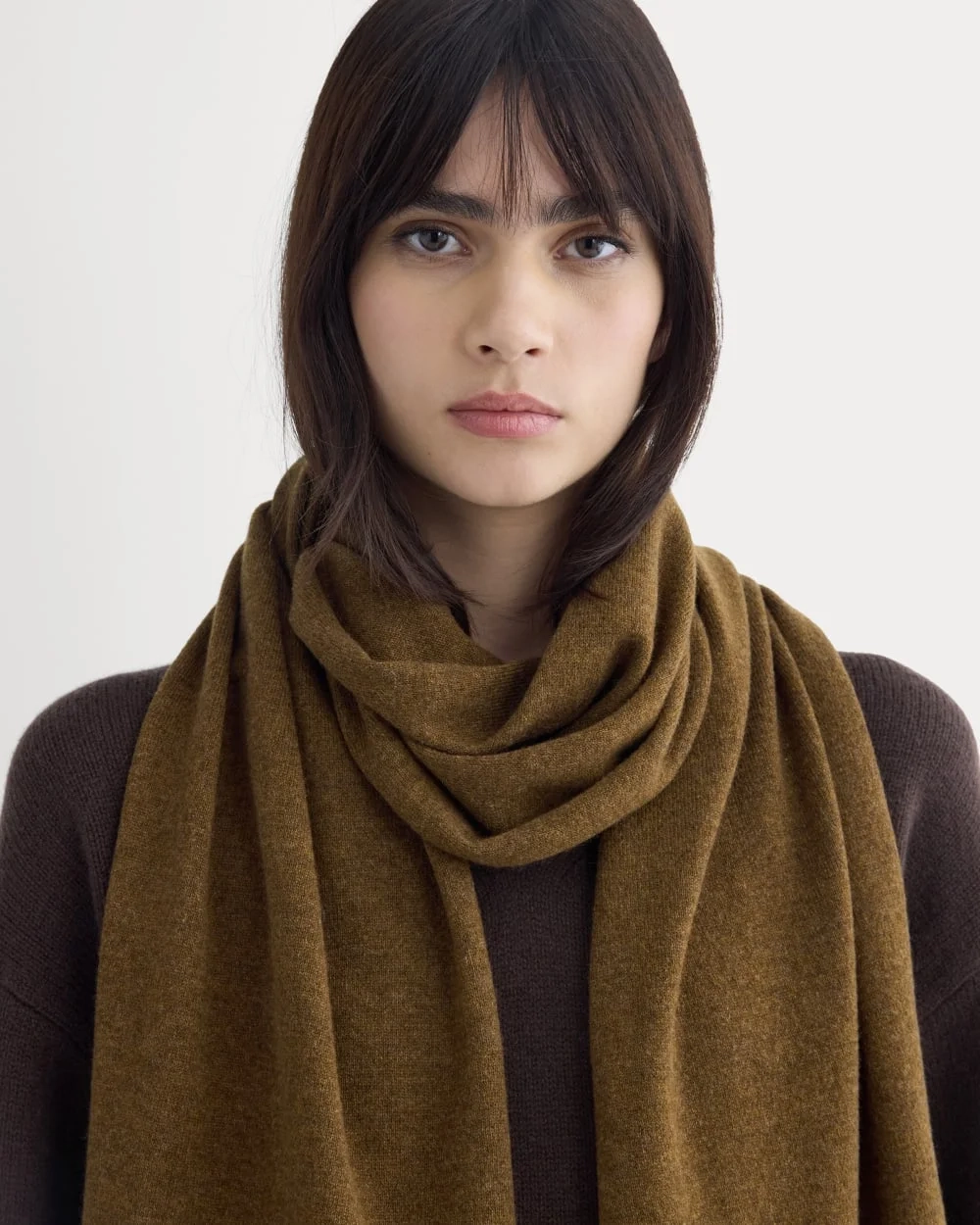 The Cashmere Scarf | Heathered Toffee (3)