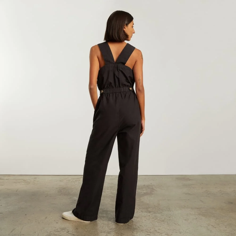 The Fatigue Apron Jumpsuit | Black (3)