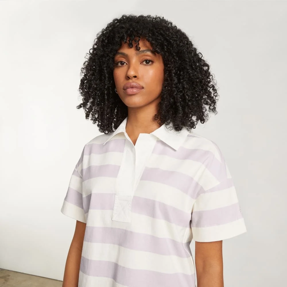 The Retro Jersey Polo | Pale Orchid / Canvas (3)