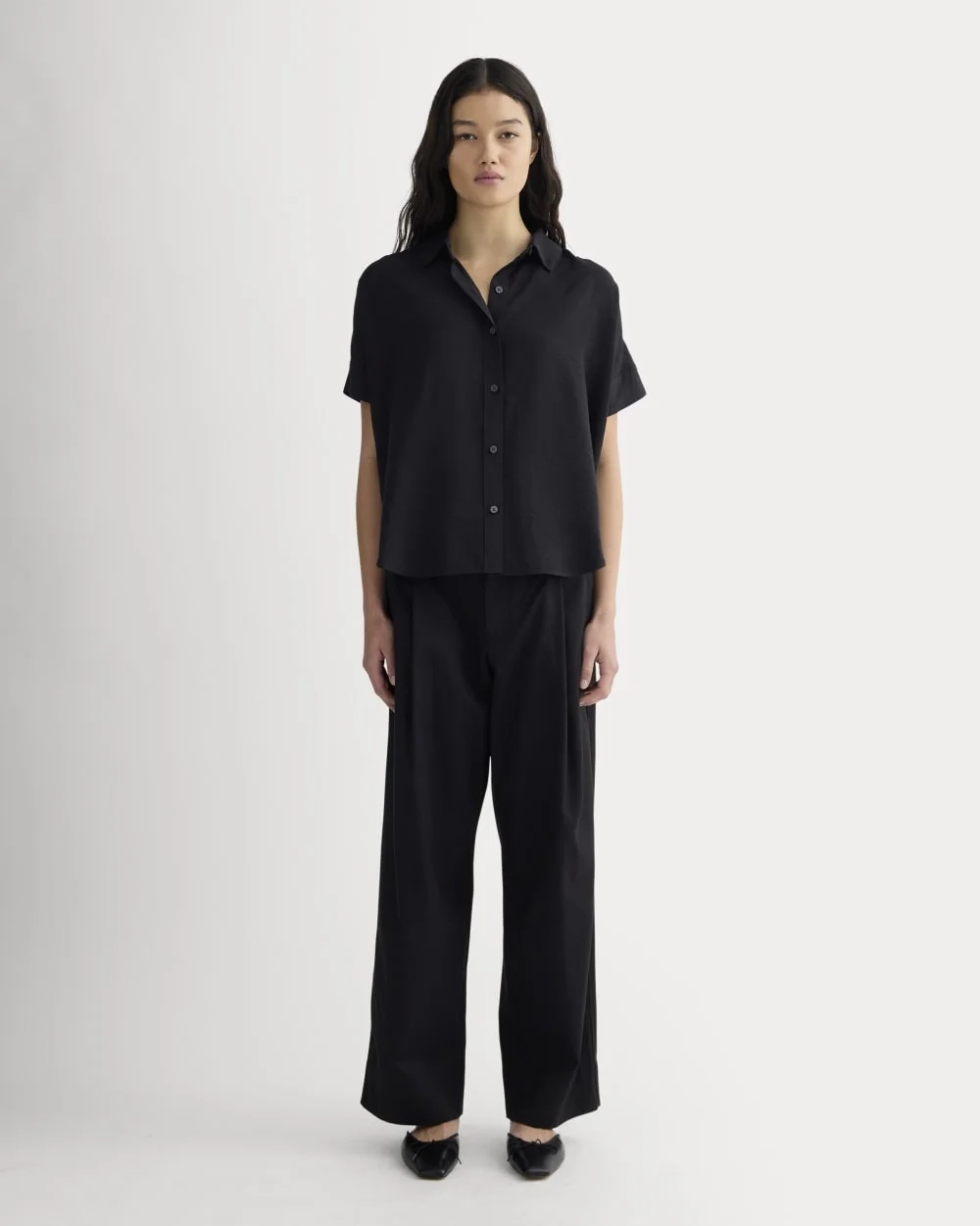 The Square Shirt in SoftLuxe | Black (3)