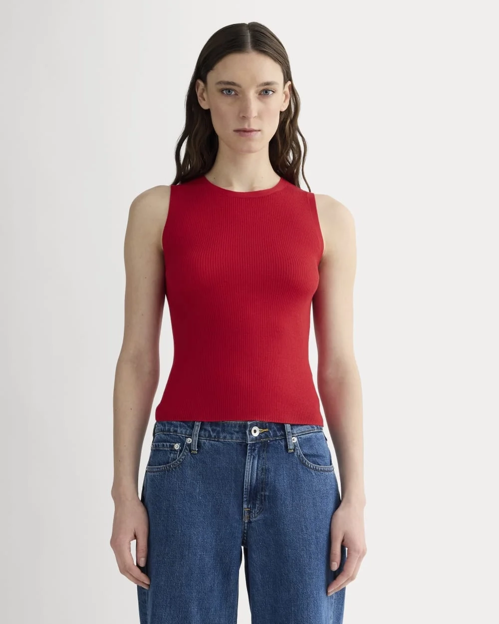 The Tank in Ultrasoft Merino | Classic Red