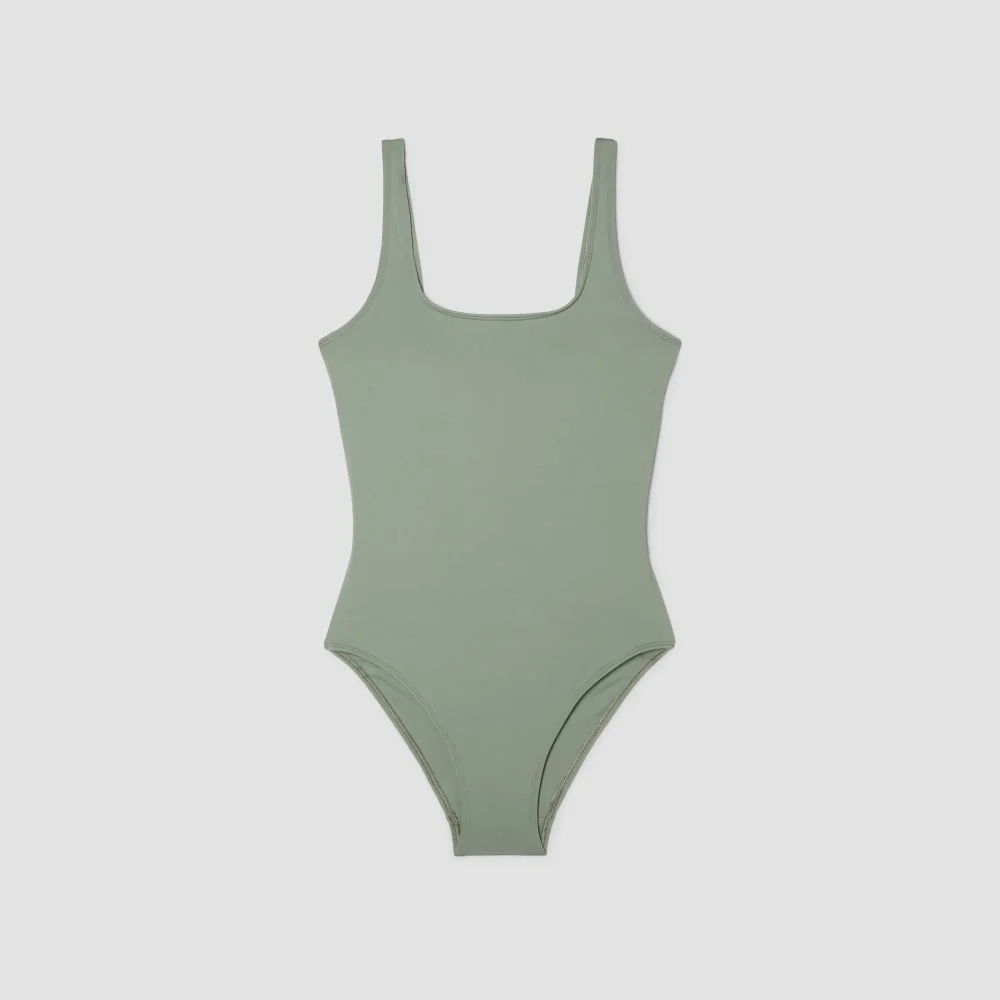 The Square-Neck One-Piece | Herb (4)